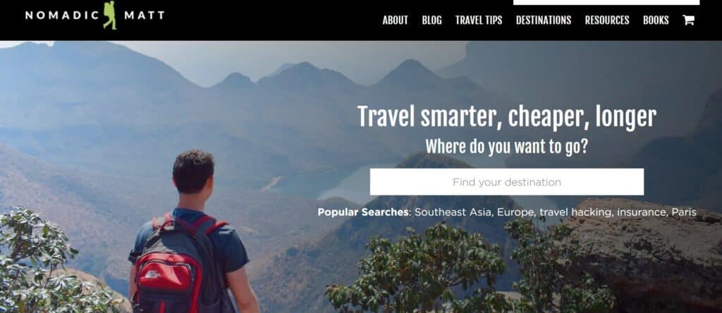 nomadic matt - the best travel blogs to follow
