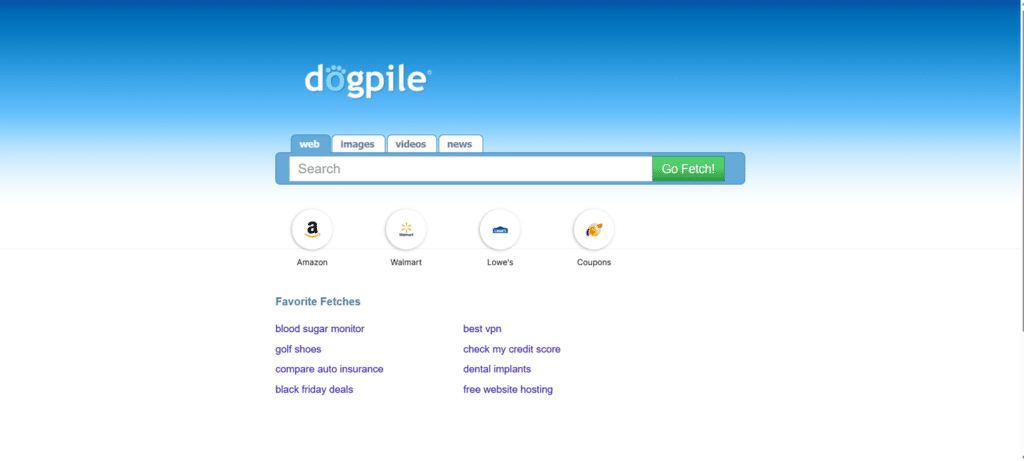 Dogpile – A Classic Metasearch Engine That Combines the Best of the Web