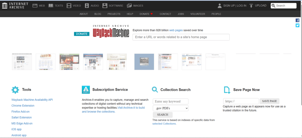 Wayback Machine – The Internet’s Time Capsule for Historical Web Search