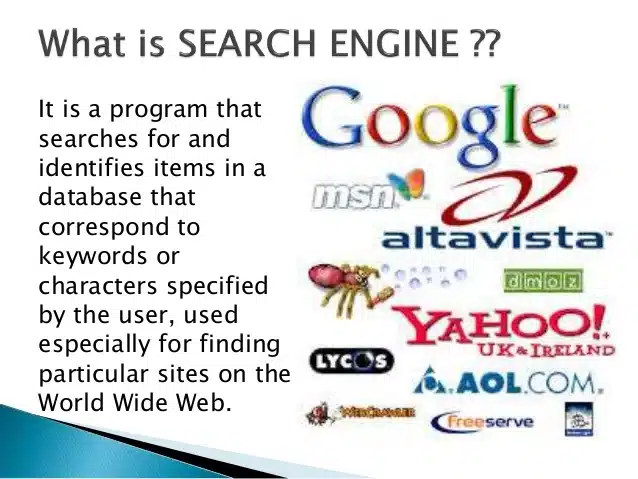 what is search engine