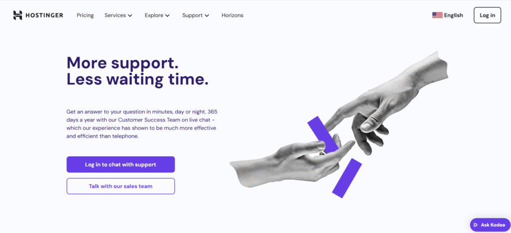 hostinger customer support