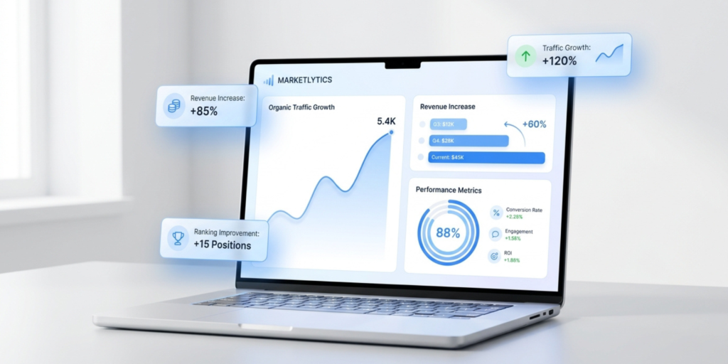 minimal digital marketing analytics dashboard