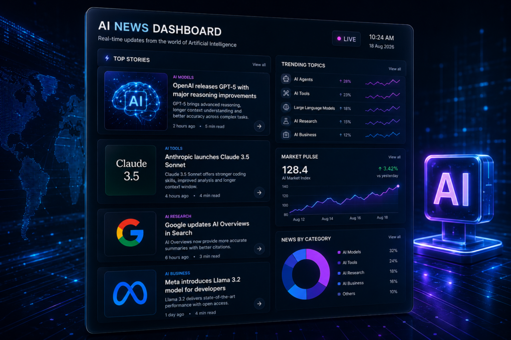 AI News dashboard