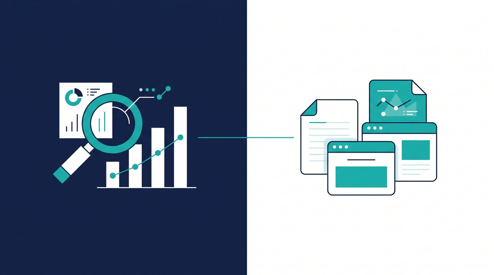 AI market research and competitor analysis workflow, combining keyword data and live competitor reading into one process